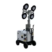 Portable LED lighting tower with 5.4m mast