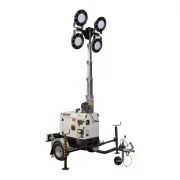 Portable LED lighting tower with 5.4m mast