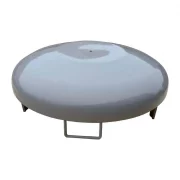 Concrete hose pump pan skid disc