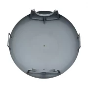 Concrete hose pump pan skid disc